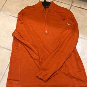 Men’s Nike 3/4 zip running shirt. Long sleeves.